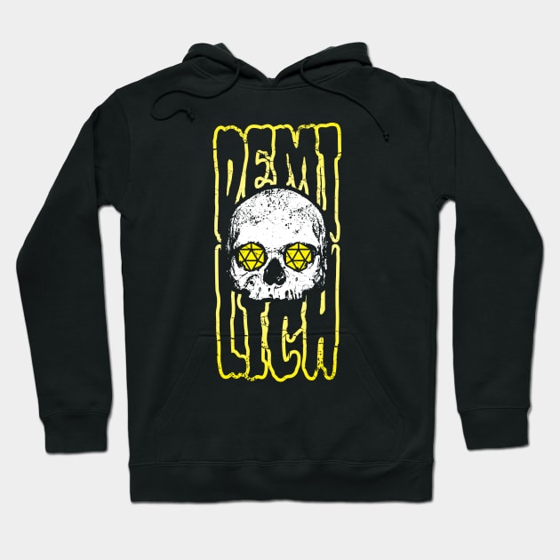 Demi Lich DnD Skull Dice Hoodie by DnlDesigns